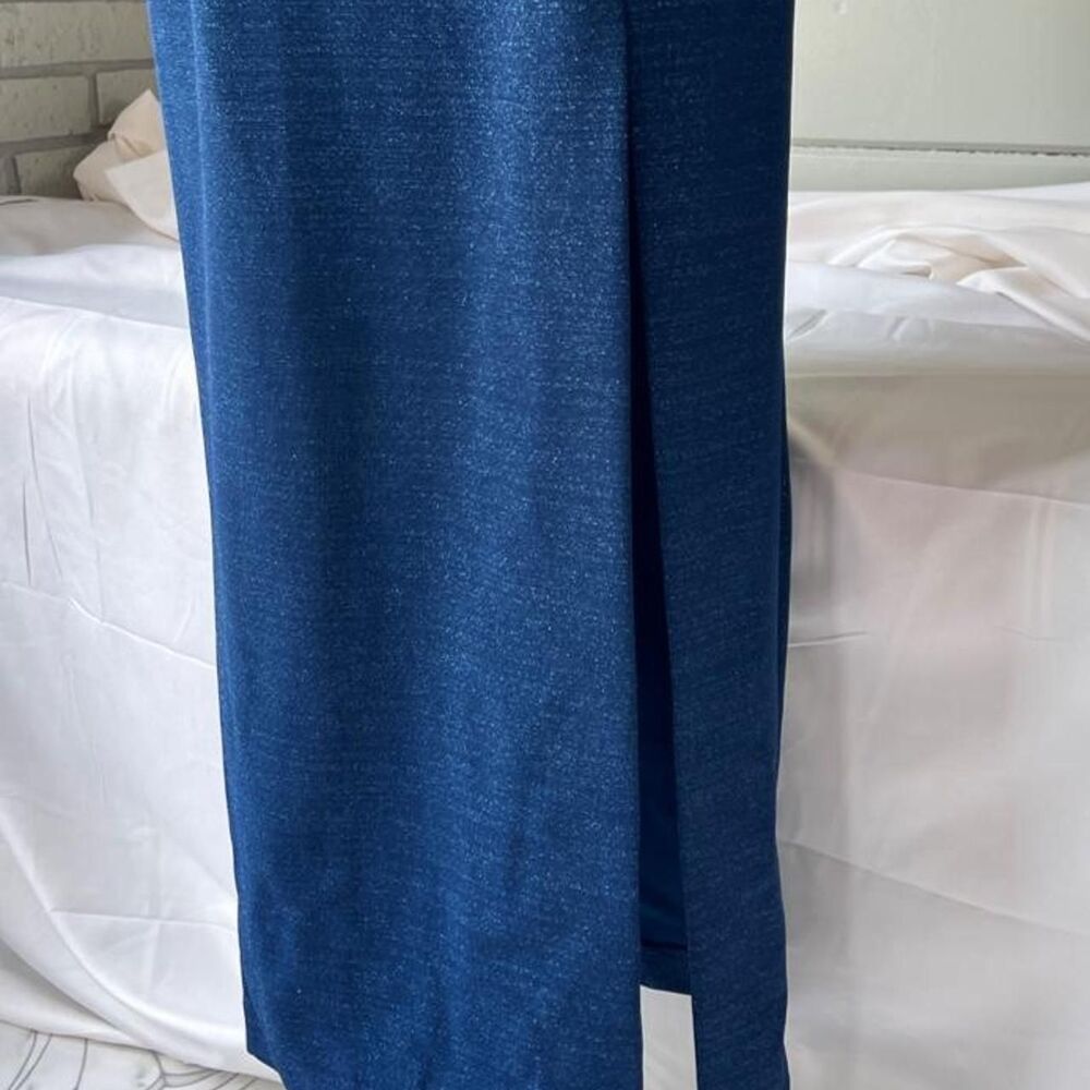 Unbranded Women's Blue and Navy Dress - Picture 5 of 7